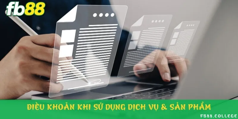 Các điều khoản quan chính trong nguyên tắc sử dụng dịch vụ và sản phẩm của nhà cái