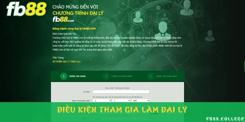Điều kiện để đăng ký tham gia làm đại lý thành công