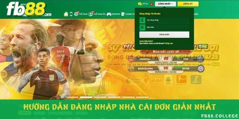 Hướng dẫn đăng nhập nhà cái cá cược thể thao đơn giản trên máy tính và điện thoại