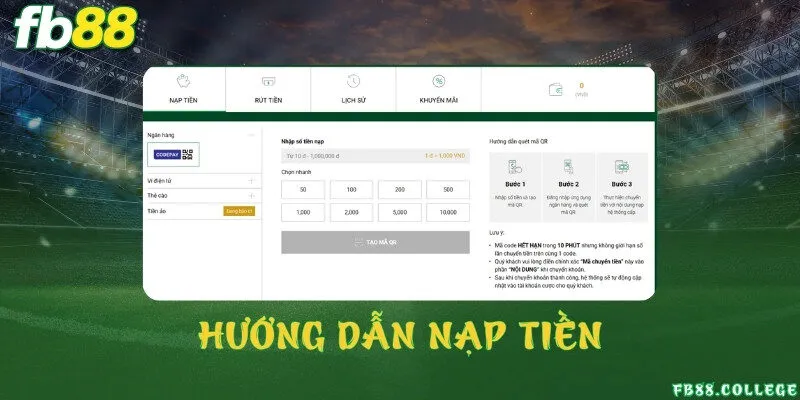 Nạp tiền FB88